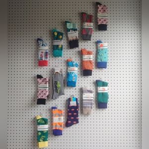 Multi-colored Crew Socks - Choose 3 Pairs You Like